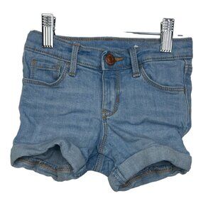 Old Navy Baby Girls 4T Denim Jean Shorts Blue Summer Play Casual CLEARANCE